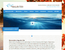 Tablet Screenshot of aguadevidacc.org